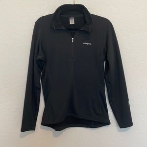 Patagonia Quarter Zip Pullover Black Medium